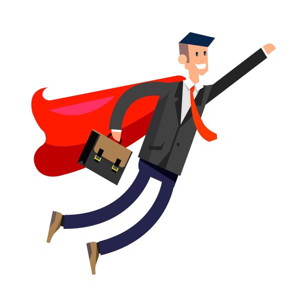 手绘人物超飞图片下载