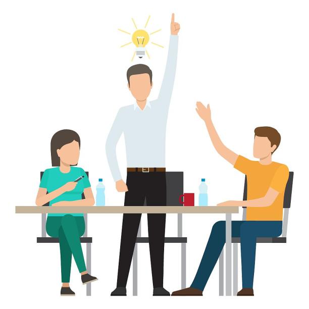 方案讨论想法办公室职业人物图片下载