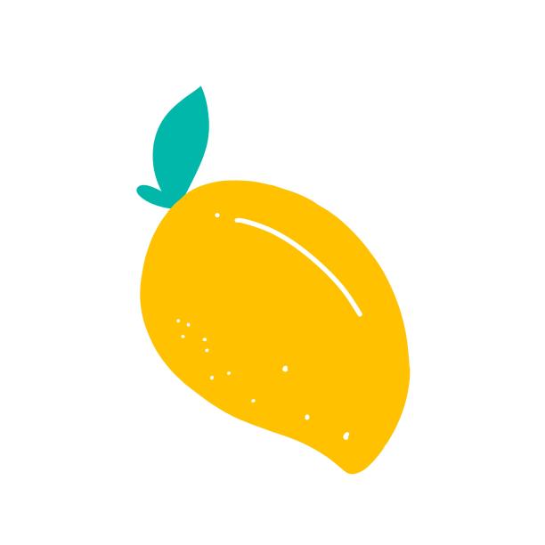 芒果水果扁平简约黄色图片下载