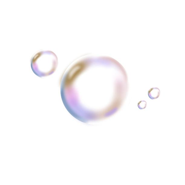 彩色泡泡图标简约素材图片下载