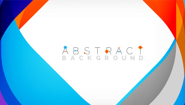 抽象的带有重叠波的正方形形状图片下载