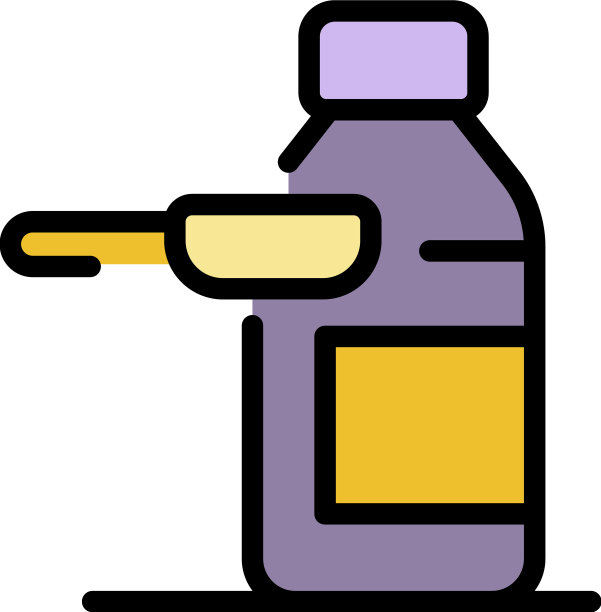药剂糖浆图标颜色轮廓图片下载
