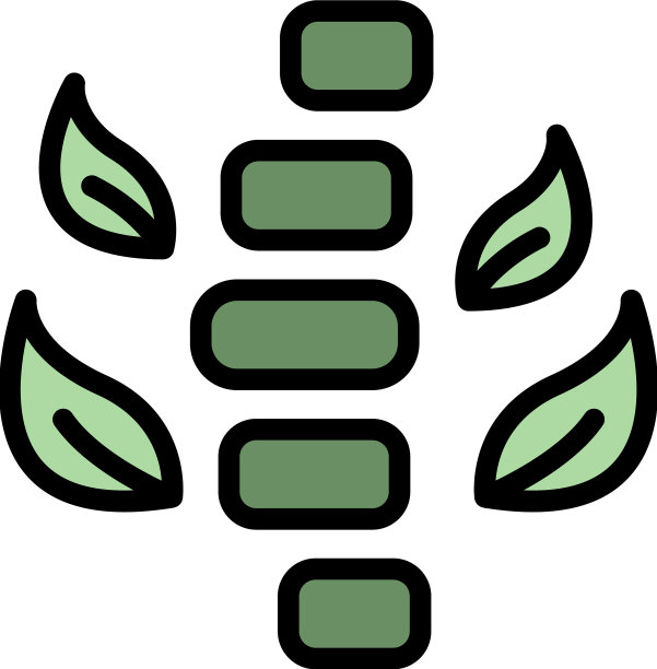 水疗理疗图标颜色轮廓图片下载