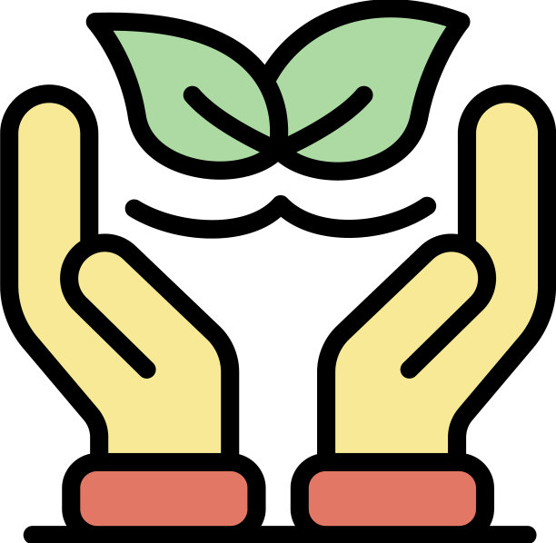 保持植物疗法图标颜色轮廓图片下载