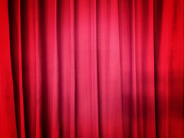 红色窗帘纹理背景图片下载