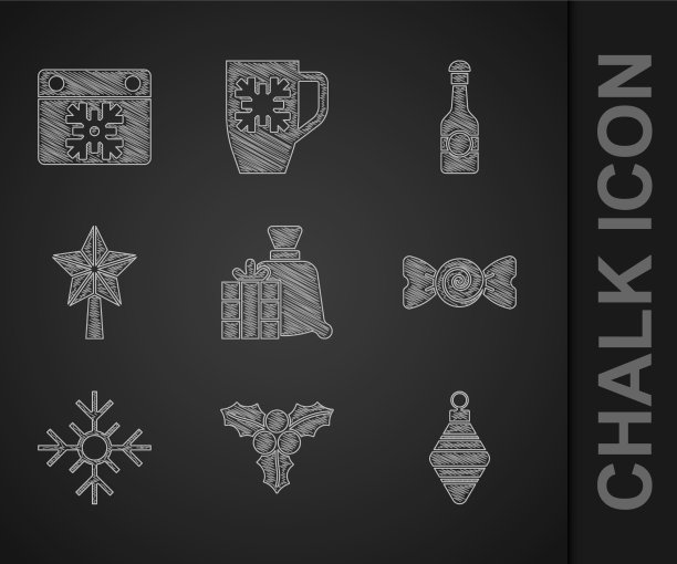 设圣诞老人包礼物枝荚图片下载