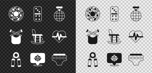 集合维他命药丸多米诺迪斯科球运动图片下载