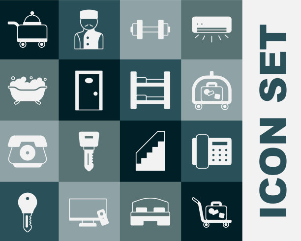 酒店设有手推车、手提箱、电话、手机图片下载