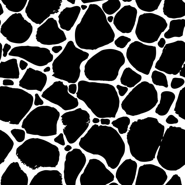 无缝图案与黑色和白色长颈鹿皮纺织图片下载