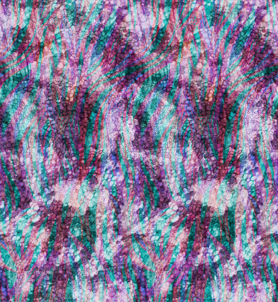 无缝模式与紫色风格化蛇皮画水彩图片下载