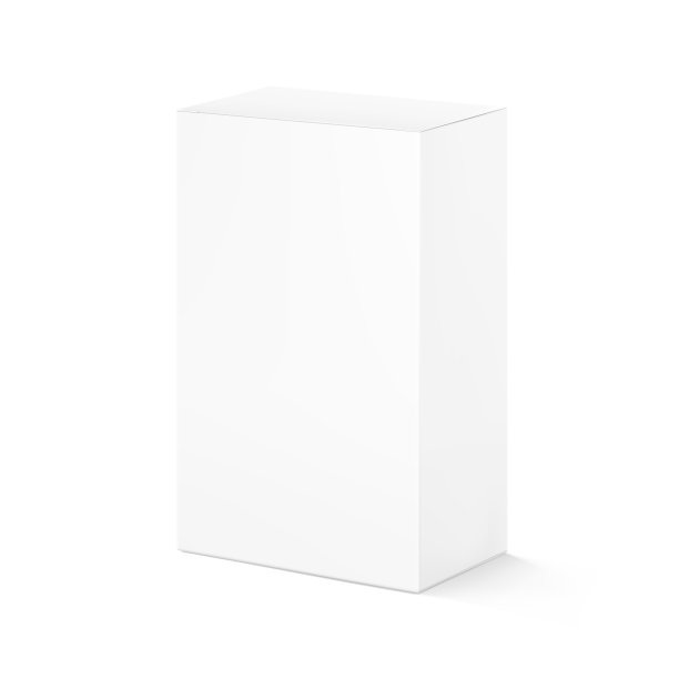 逼真的纸板包装盒模型。图片下载