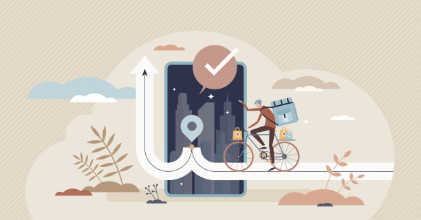 零工经济、自由劳动合同和灵活工作微型人概念图片下载