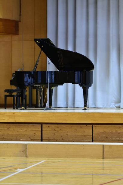 大厅里的大钢琴图片下载