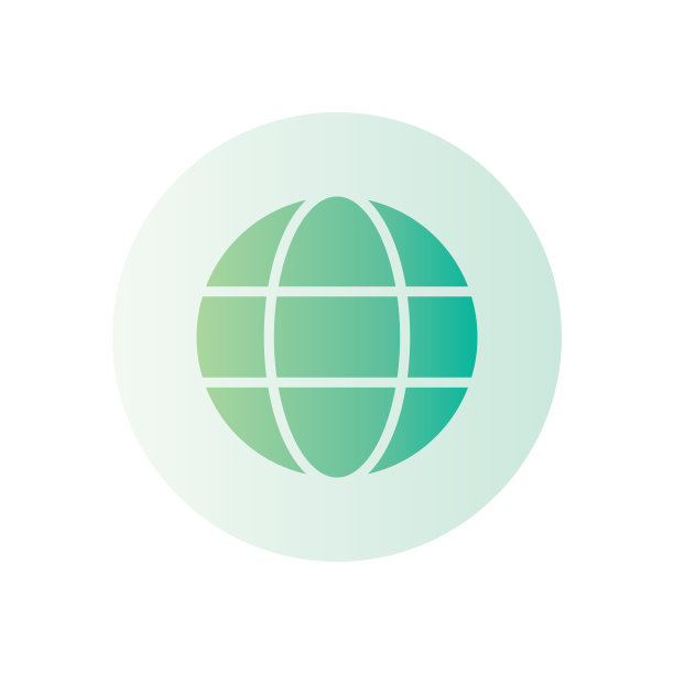 白色背景上的互联网渐变图标图片下载