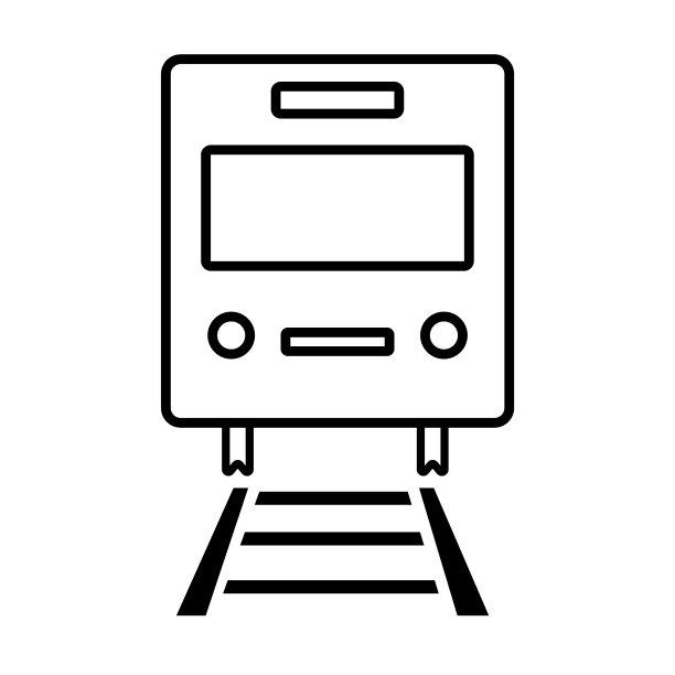 地铁图标线火车地铁矢量插图在白色孤立的背景图片下载