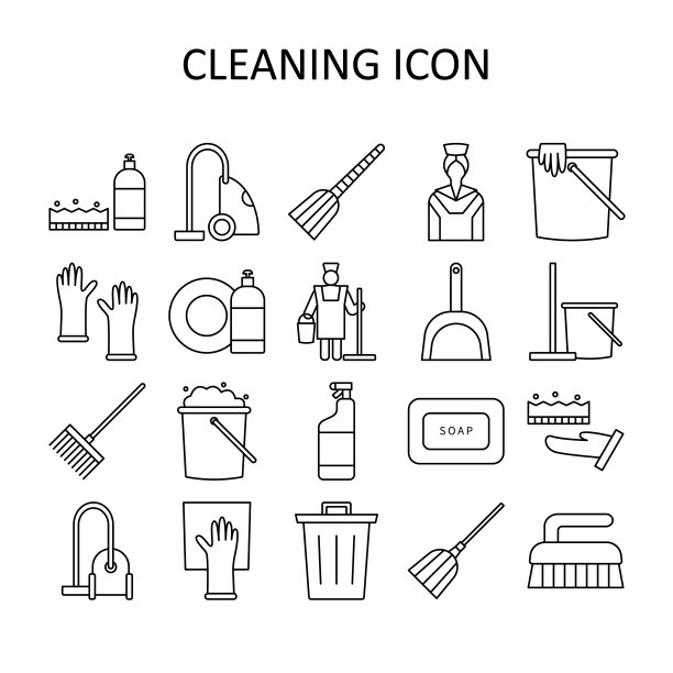 矢量插图清洗图标图片下载