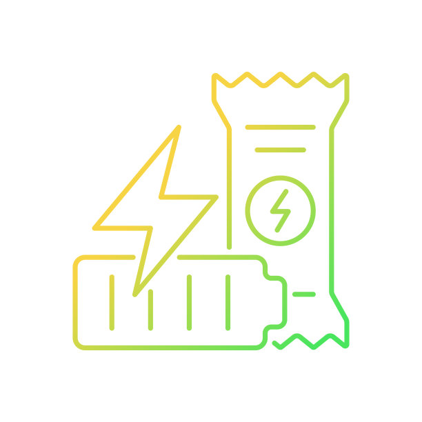 能量条渐变线性矢量图标图片下载