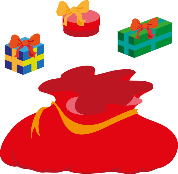 圣诞礼物设置图片下载