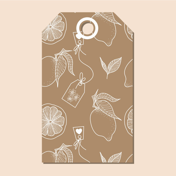 矢量插图的茶药草和茶袋素描元素的标签，包装和明信片设计。花草茶标签图片下载