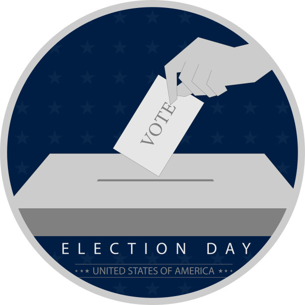 美国选举日贴纸图片下载