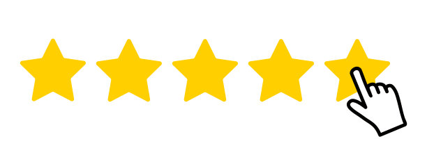 五星图标五星形状与手指孤立在白色上。矢量插图eps 10图片下载