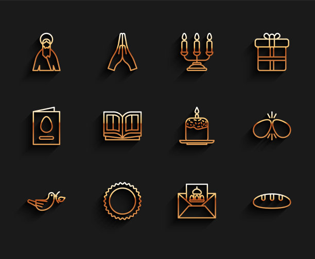 设线和平鸽与橄榄枝太阳耶稣图片下载