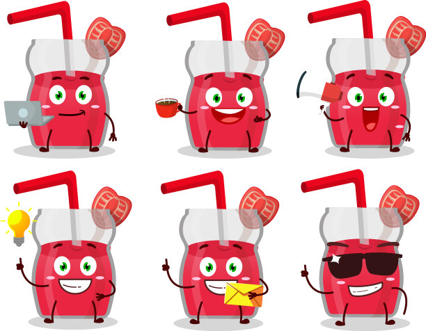 草莓汁卡通人物各种各样图片下载