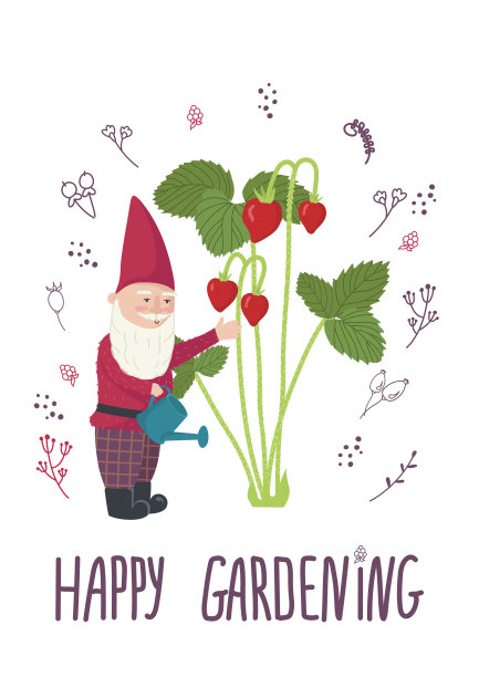 小花园侏儒的插图图片下载