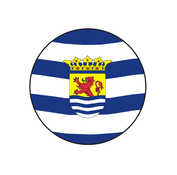 泽兰省旗圆向量按钮在荷兰或荷兰在西欧图片下载