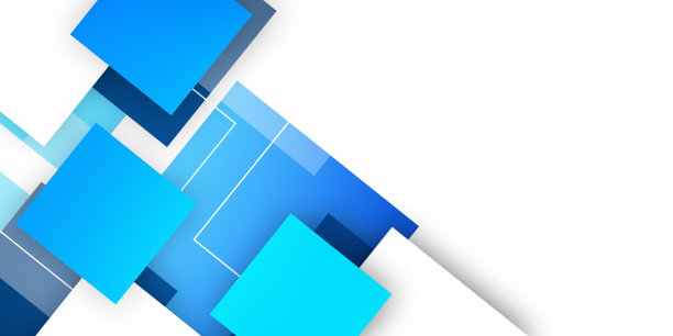 蓝色方块的设计背景图片下载