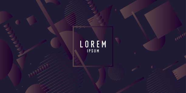 现代时尚风格的抽象背景。海报用简单的平面不同的几何形状。图片下载