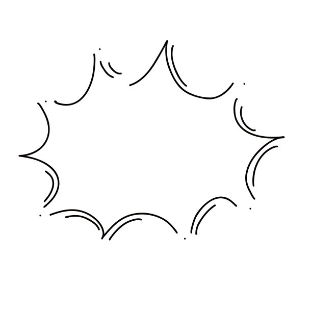 矢量插图的一个演讲气球，简单的手绘，卡通对话风格图片下载