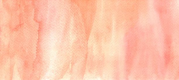 手工制作，有机珊瑚色水彩画。复古的秋季土黄色奶油色粉彩纹理抽象的背景。高分辨率扫描文件技术。图片下载