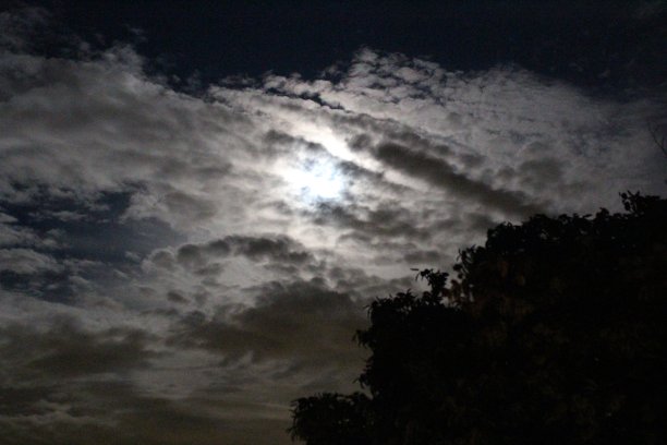 透过云层的月光图片下载