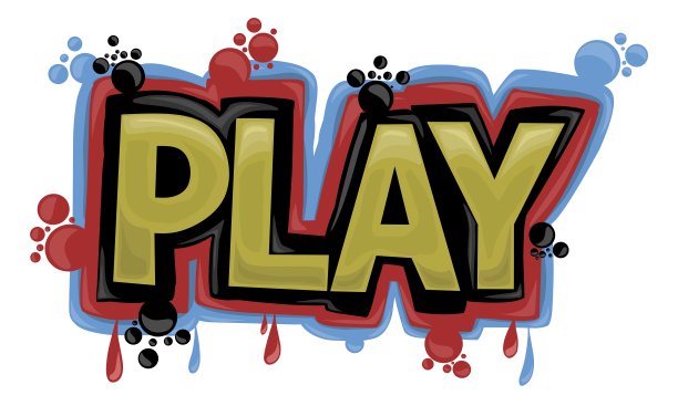 PLAY书写矢量涂鸦设计图片下载