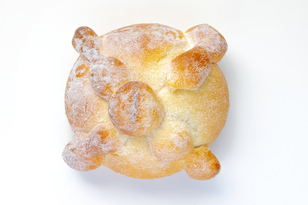 墨西哥传统的死面包日在一个清晰的背景图片下载