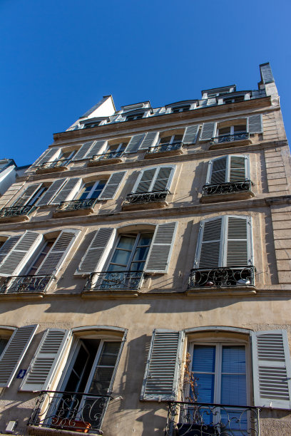 法国建筑建筑的近景图片下载