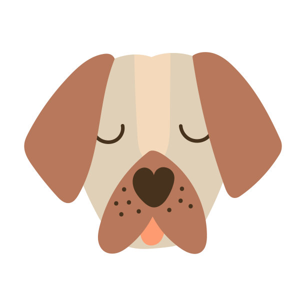 狗脸的肖像。矢量插图。图片下载