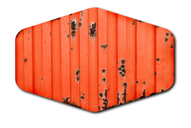 垃圾红色金属标志图片下载