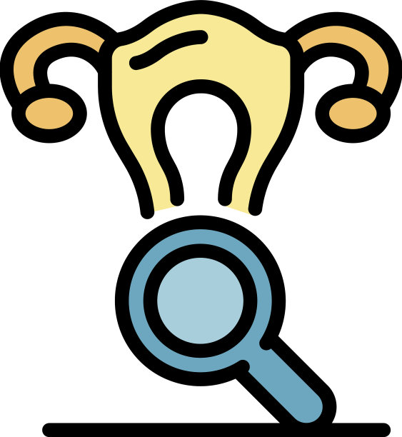 妇科图标颜色轮廓图片下载