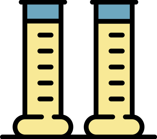妇科试管图标颜色轮廓图片下载