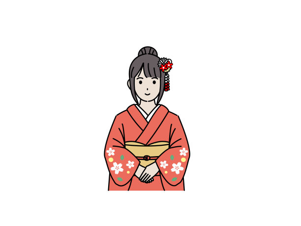 穿着和服的女人图片下载