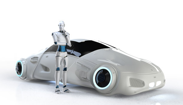机器人控制的无人驾驶汽车图片下载