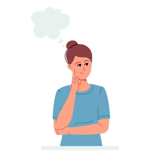 年轻女子微笑着，脑子里在想些什么图片下载