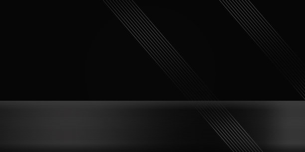 现代黑色豪华抽象背景与银光线条。设计豪华现代未来主义黑暗背景图片下载