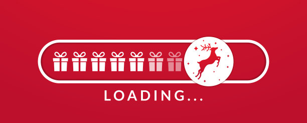 圣诞装吧有可爱的驯鹿。图片下载