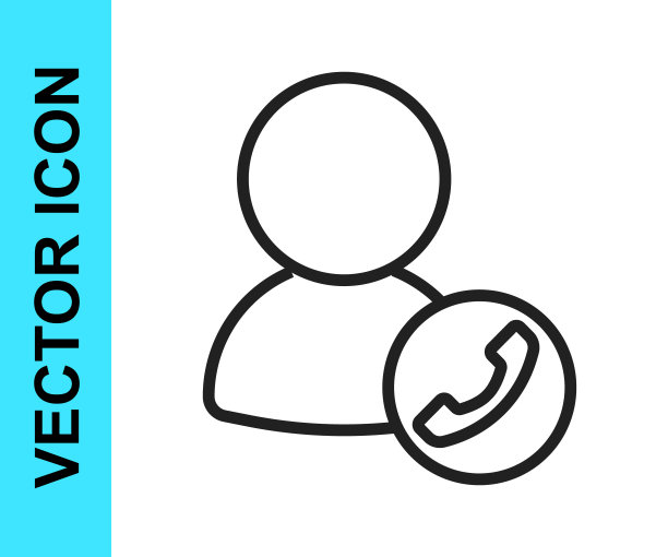 黑线视频聊天会议图标隔离在白色背景。在线会议在家工作。远程项目管理。向量图片下载