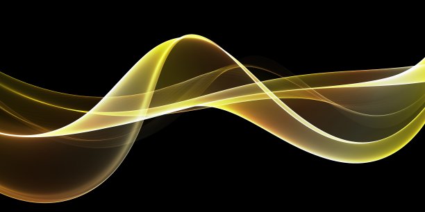 黄金浪潮背景。模板设计图片下载