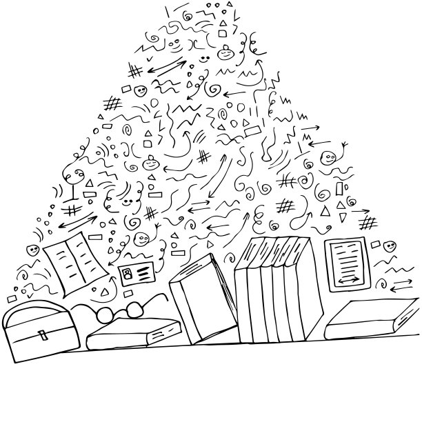 集读书和涂鸦教育为一体的风格图片下载