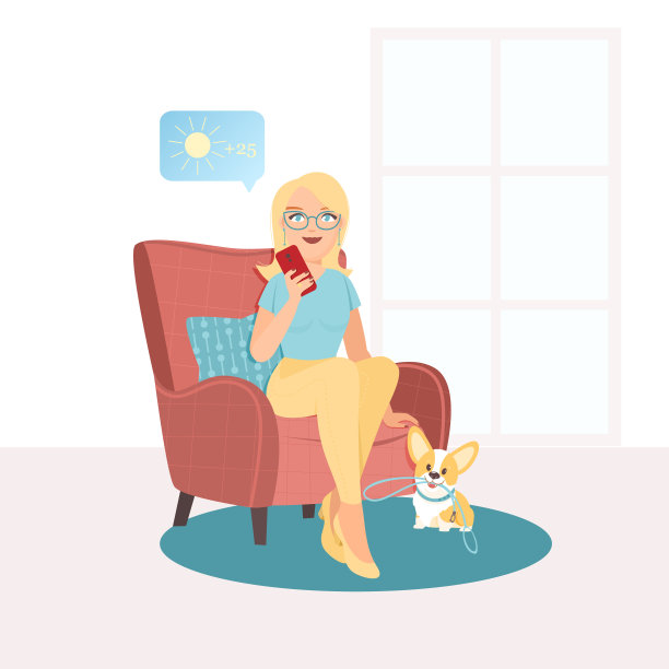 一个女人坐在椅子上图片下载